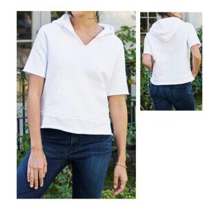 Frank & Eileen White Short Sleeve Hoodie